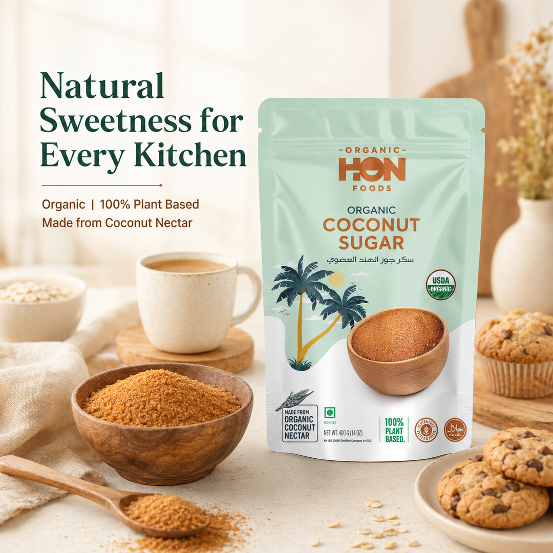 Organic Coconut Sugar, Non Gmo Chemicals Free And All Natural - 400 gm Pack