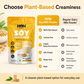 HON FOODS Soy Milk Powder [Plant-Based / Milk Alternative, Non-GMO & 42% Protein] Pack of 300 gm