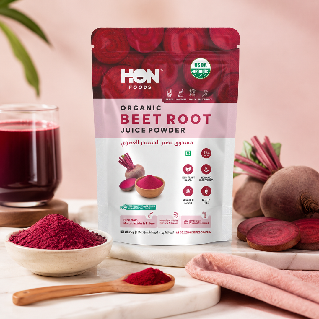 Organic Beetroot Juice Powder 250g-Suitable For Drinks, Smoothies, Beauty & Performance-No Maltodextrin & Fillers-No Added Sugar-USDA Organic-100% Pure Beetroot Juice Powder-Cold Pressed Low Temperature Process-Natural Dietary Nitrates-Plant-Based