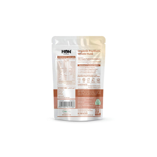 HON FOODS Organic Whole Psyllium Husks 200 gm | Promotes Digestion | Boost Energy