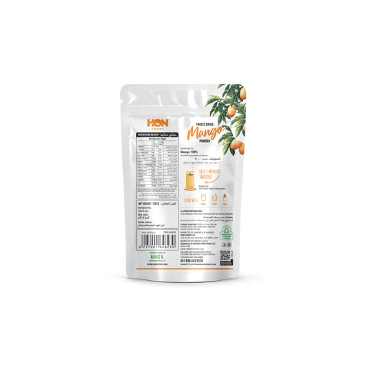 HON FOODS Freeze Dried Mango Drink Powder, Pure Natural 100 gm