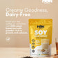 HON FOODS Soy Milk Powder [Plant-Based / Milk Alternative, Non-GMO & 42% Protein] Pack of 300 gm
